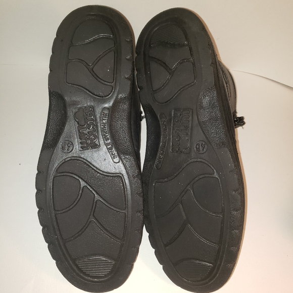 Spring Step Men's Black Low Boots with 2 Tongue Zippers Man Made Sole - Picture 6 of 11